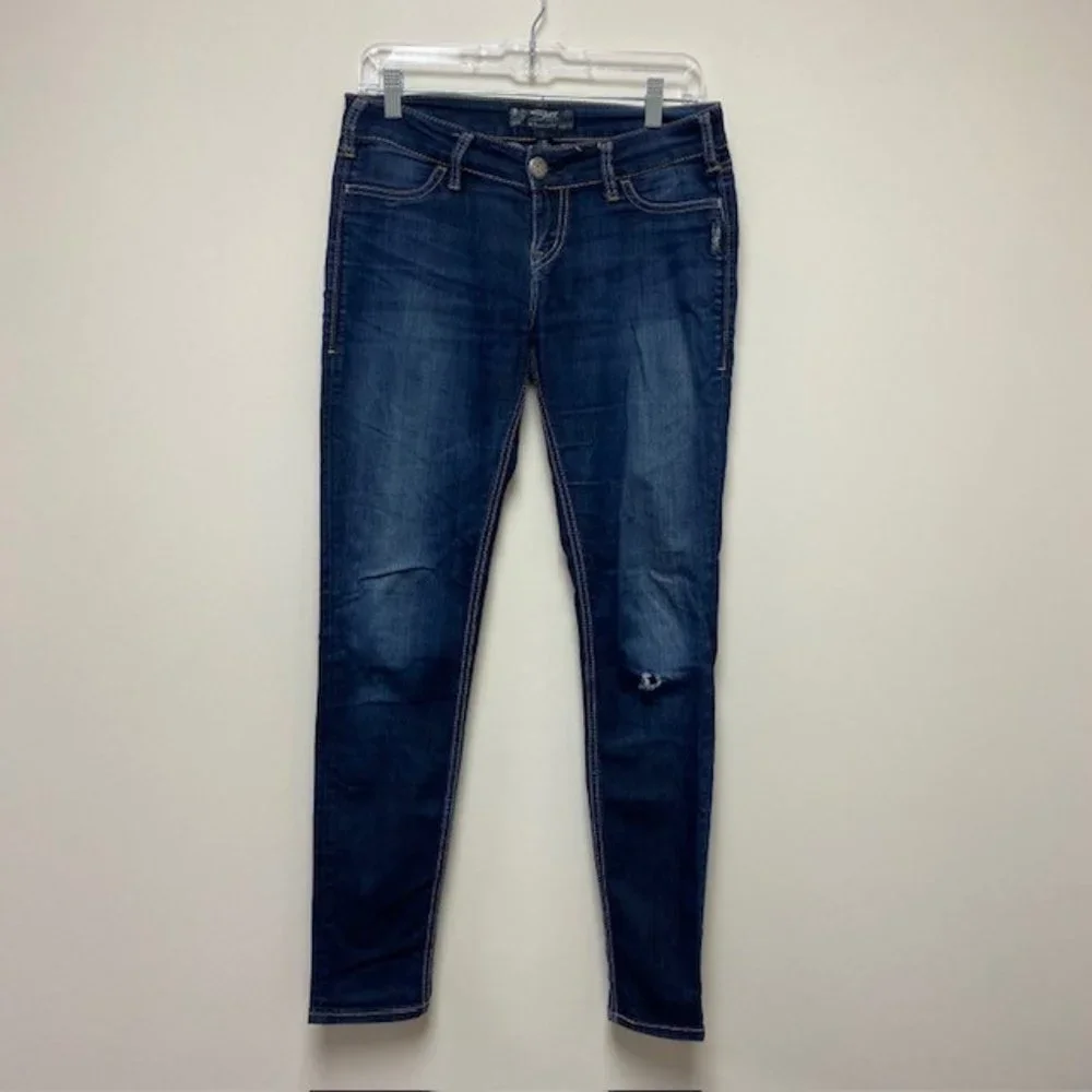 Silver Suki Jegging‎ Jeans, Size 27W/31L, EUC